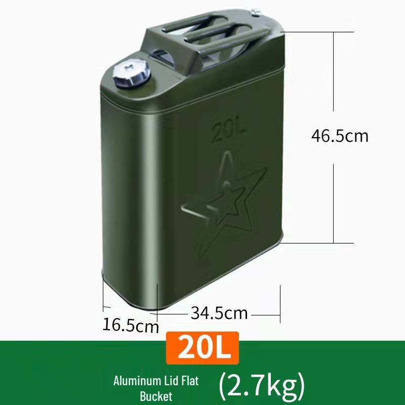 Tinplate Metal Gasoline Can 10L/20L/30L Square Fuel Tank Iron Drum for Car Diesel