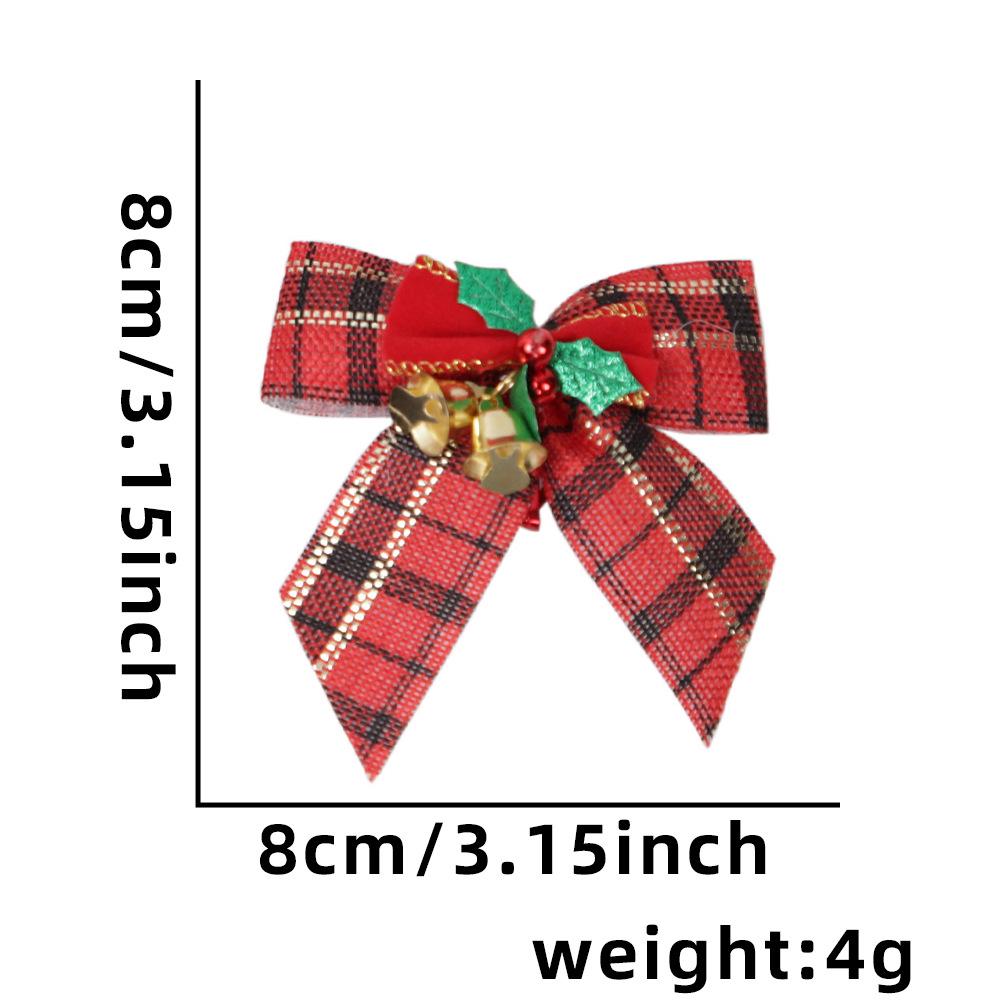 Mini Christmas Bow with Bells - Tree Ornament & Gift Box Decoration
