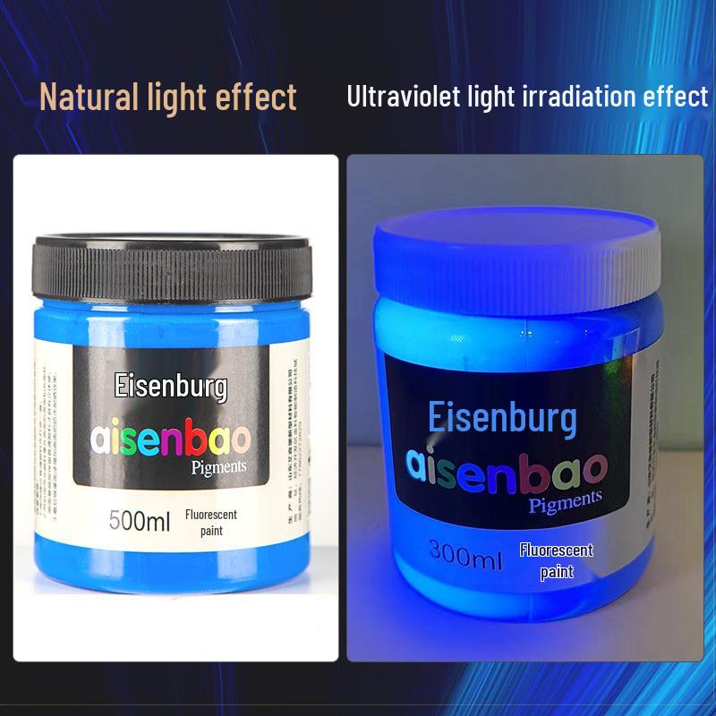 Luminous Purple Glow-in-the-Dark Acrylic Paint for Wall Art and Graffiti