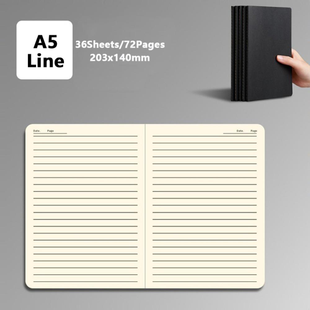 Kraft Cover Notebook Grid/Lined/Blank Notepad Vintage Writing Book  Gift