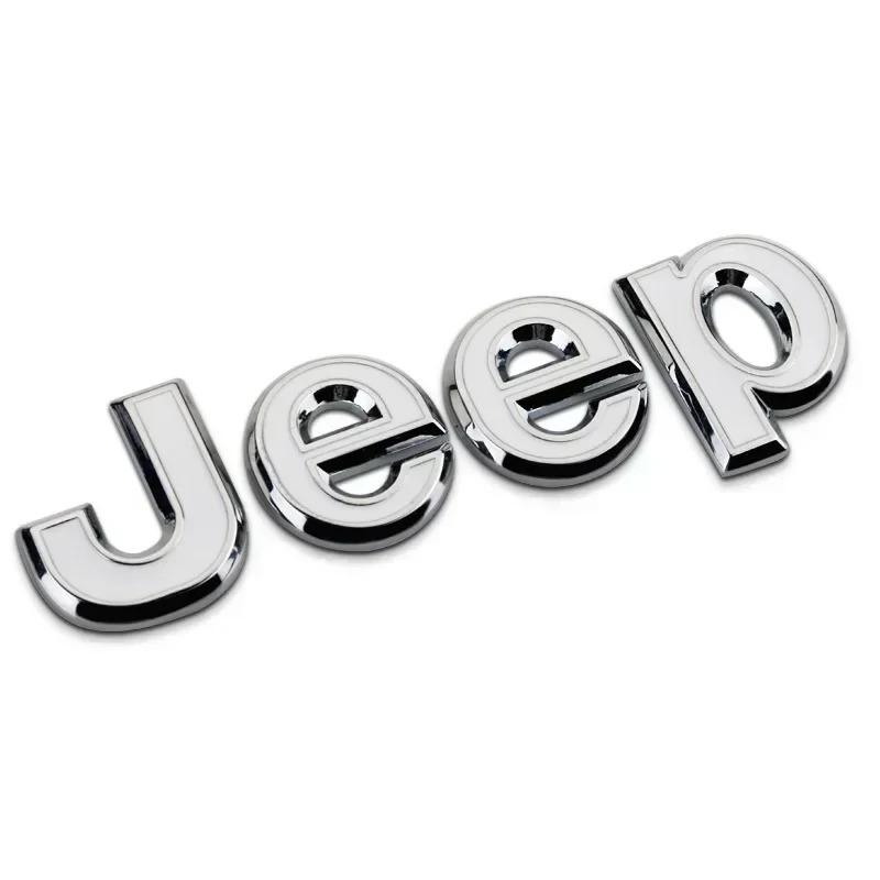 rvxb6 New Car Front Hood Emblem for JEEP Grand Cherokee Wrangler Renegade Patriot Liberty Compass Rear Trunk Side Badge Sticker Decals
