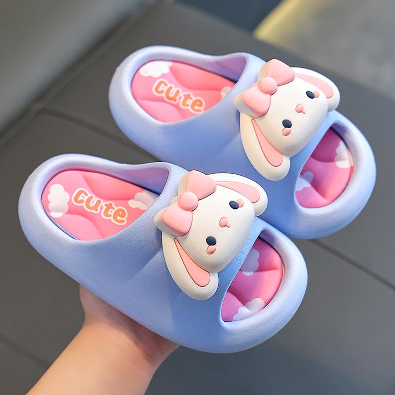 Girls' Summer Princess Cartoon Non-slip Indoor Sandals – Cute Soft Sole Toddler Shower Slippers