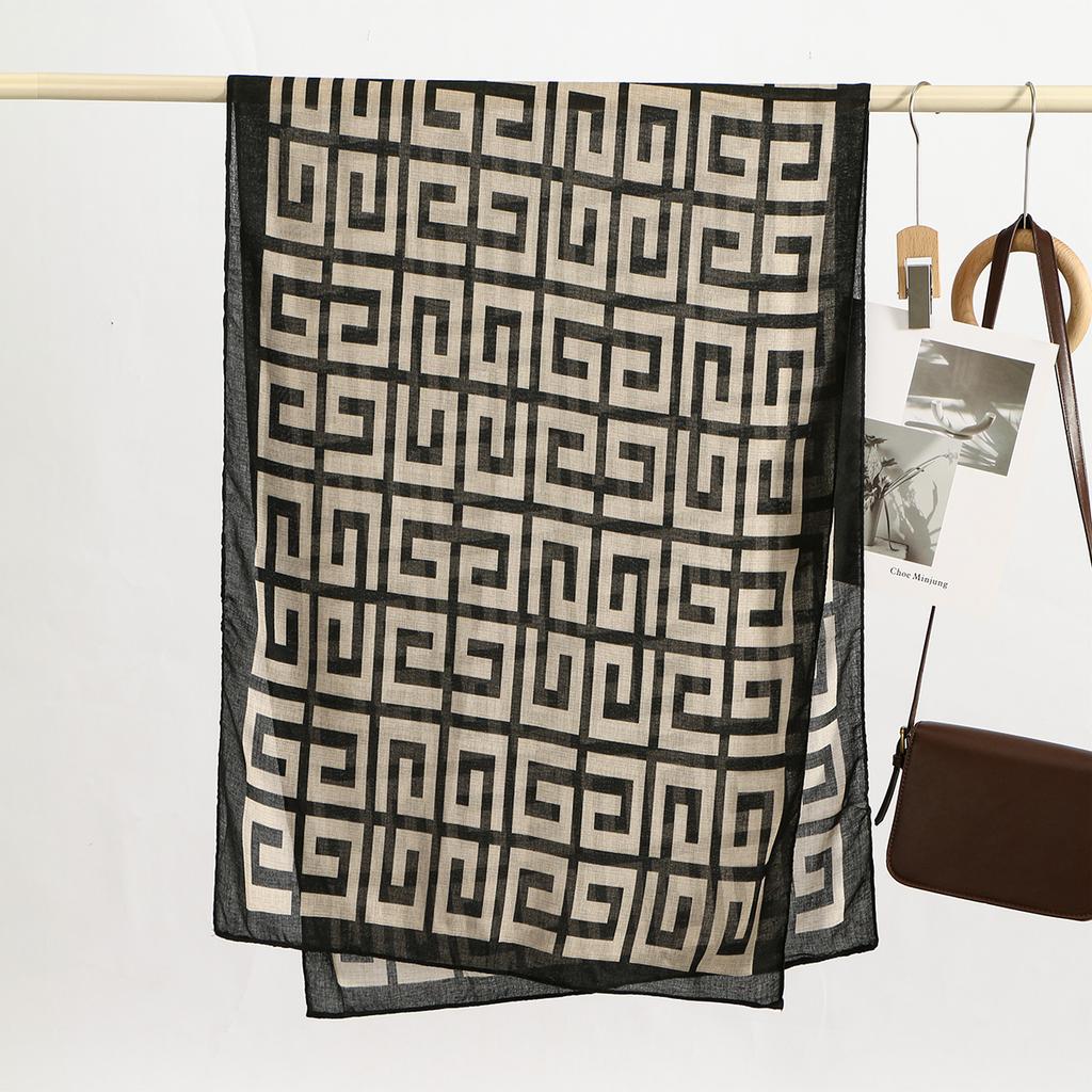 Luxury Retro Scarf Women's Winter Double-Sided Shawl Warm Scarf Shawl Thick Blanket Cloak Buvandachape