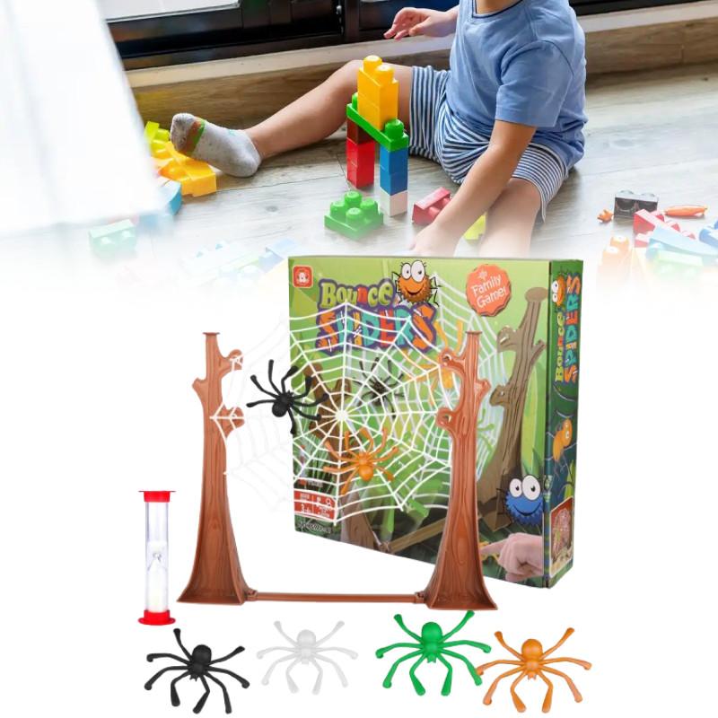 Plastic Bounce Spiders Game For Kids Indoor Recreation And Cognitive Development