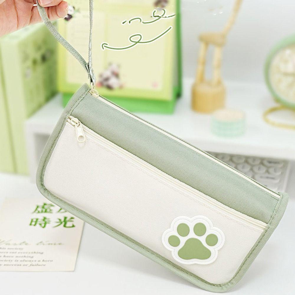 

Double Layer Pen Bag Large-capacity Stationery Bag Cute Pencil Case фіолетовий