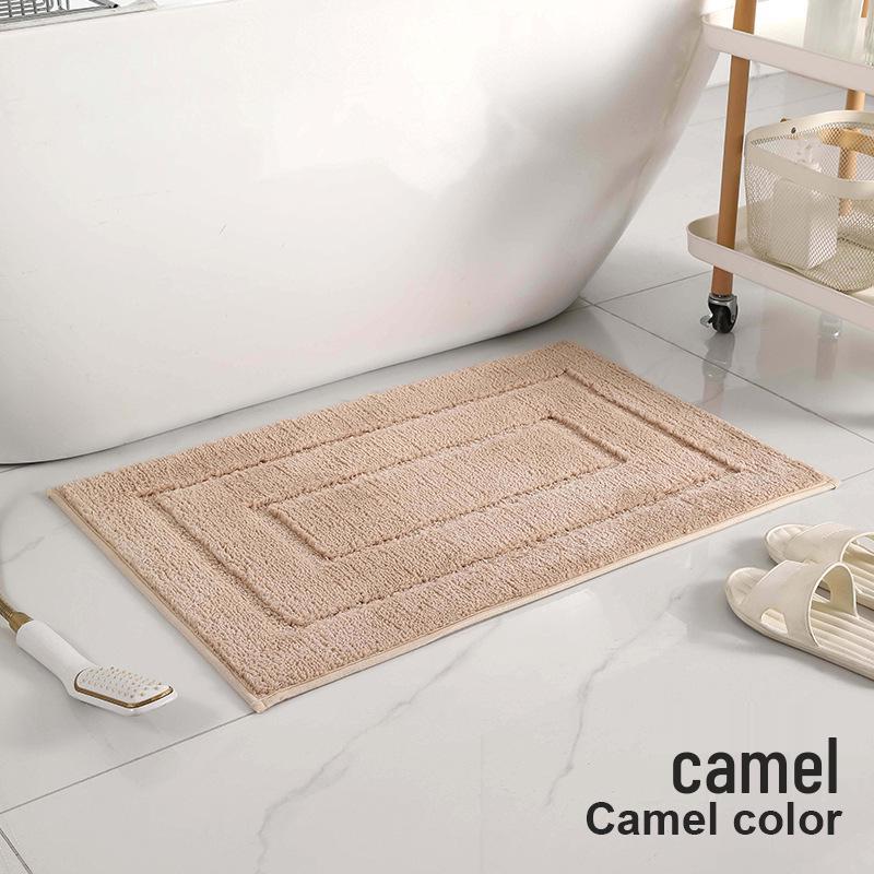 Superfiber Recycled Non-slip Bathroom Mat: Thick Jacquard, Strong Water Absorption