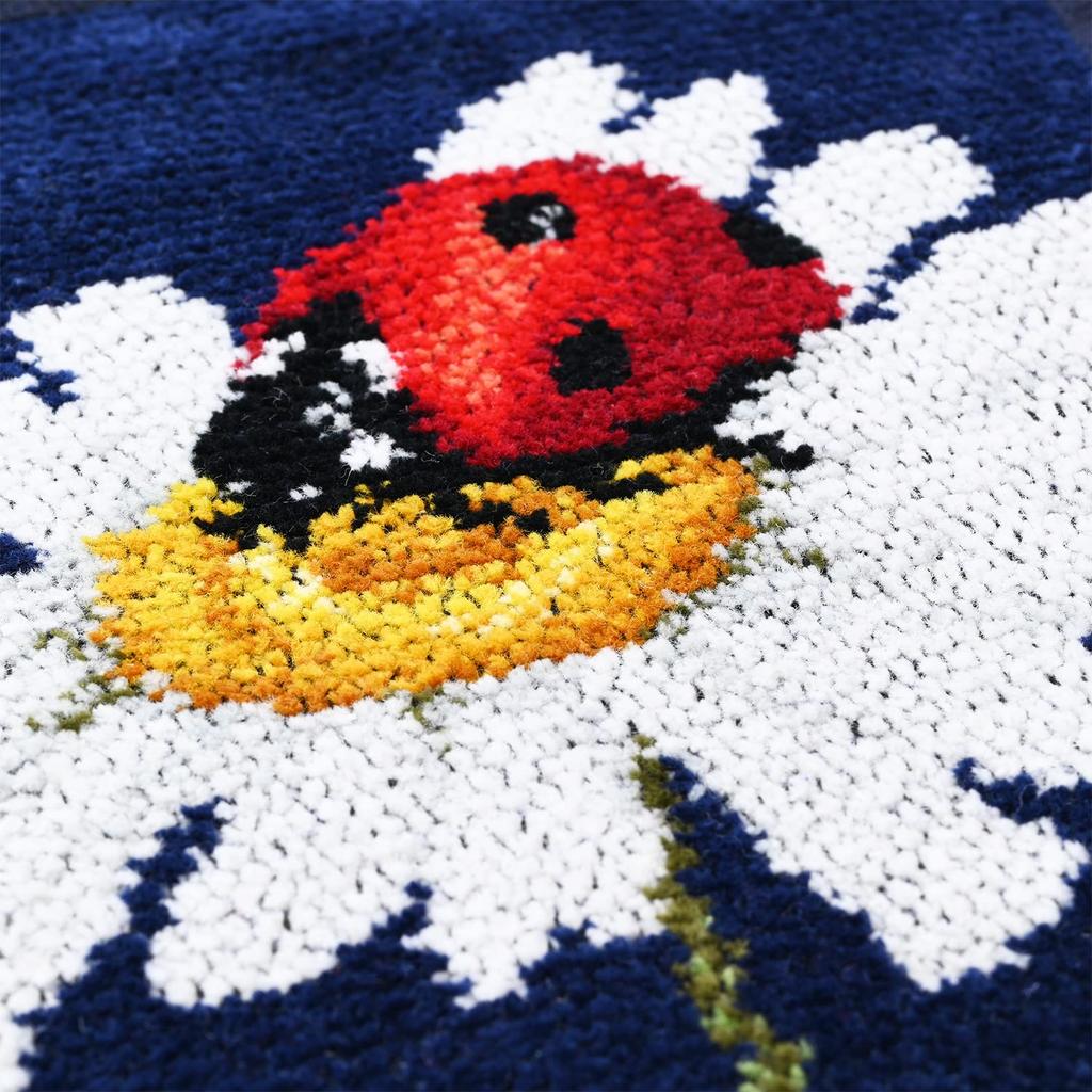 Failer Handkerchief Hand Towel Ladies 30cm 30cm Daisy Field Blue [Item]