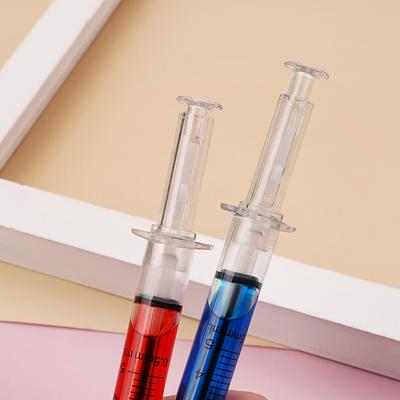 Multi Color Novelty Syringe Needle Shape Ballpoint Creative Styling Needle Pen Office School Stationery Pen Syringe Needle Ballpoint Pen