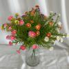 Sunflower Plastic Bouquet With Green Leaves For Outdoor Wedding Decorations