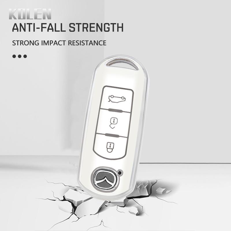 Tpu Car Remote Key Case Cover Shell Fob For Mazda 2 3 6 Atenza Axela Demio Cx-5 Cx5 Cx-3 Cx7 Cx-9 Cx30 Mx-5 Accessories Keychain
