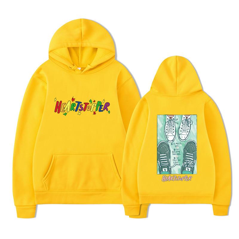 Heartstopper Rainbow Hoodie with Printed Men's and Women's Hoodies and Plush Hoodies for Loose Sports Printing