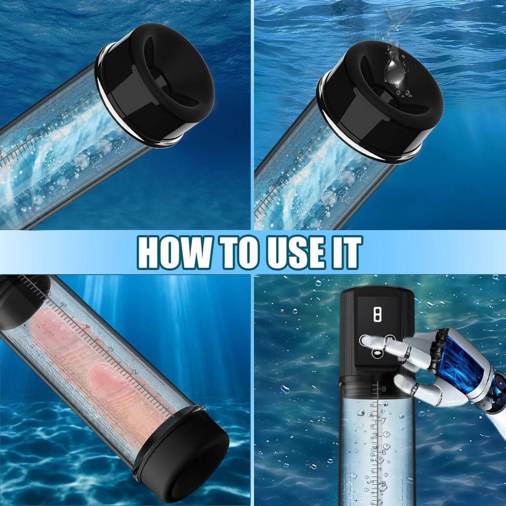 Automatic Electric Penis Vacuum Pump Thicken Penis Enlargement Enhancer Penis Sucker Sex Toys for Men Male Masturbate Adult Toys