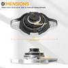 Radiator Cap Compatible with Toyota Lexus - Avalon Camry Echo Prius C  ES300h ES350 GS300 GS430 IS300 LS430 RX350 RX450h SC430