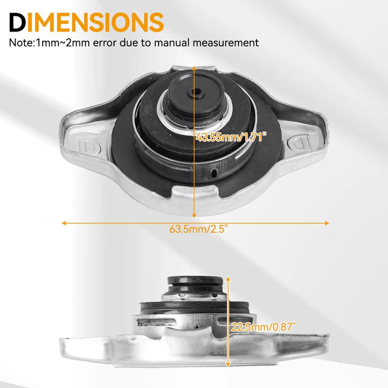 Radiator Cap Compatible with Toyota Lexus - Avalon Camry Echo Prius C ES300h ES350 GS300 GS430 IS300 LS430 RX350 RX450h SC430