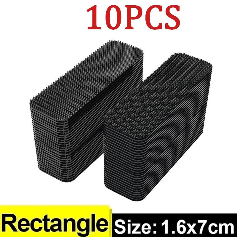 2/5/10Pcs Double Faced High Adhesive Car Carpet Pad Fixing Stickers Home Floor Anti Skid Fixed Patch Grip Tape Sticker