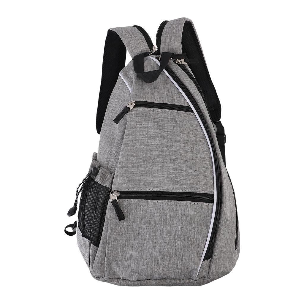 Portable Sports Sling Bag Canvas Rackets Bag Adjustable Shoulder Strap for Paddle Tennis Racket Canvas