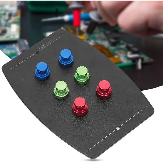 Universal PCB Holder, PCB Circuit Board Clamp Fixture for Welding with 6 Magnetic Pins Soldering Platform for Phone Circuit Board Repair Tool