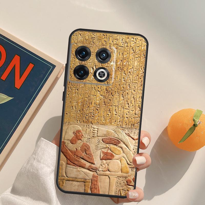 Ägypten Pharao Wandmalerei Hülle Für OnePlus Nord 5 CE 2 3 4 Lite N20 N30 OnePlus 15 13 12 11 13T 10T 10R 12R 13R Abdeckung