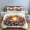 Colorful Musical Instruments Art Bedding Duvet Cover Set Duvet Cover Pillowcases  (1*Duvet Cover 2*Pillowcases, without duvet insert)