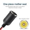 for w/ Battery Clamp Battery Clip-On & Cigarette Lighter Extension Cord Plug Soc