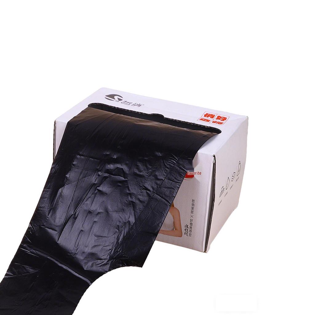 Durable Black Garbage Bags with No-Tear Handles - Vest-Style, Drawstring for Office & Kitchen Use.