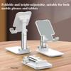 Foldable and Retractable Portable Phone Holder, Live Streaming Stand Portable Non-slip Adjustable Phone Holder for Desk