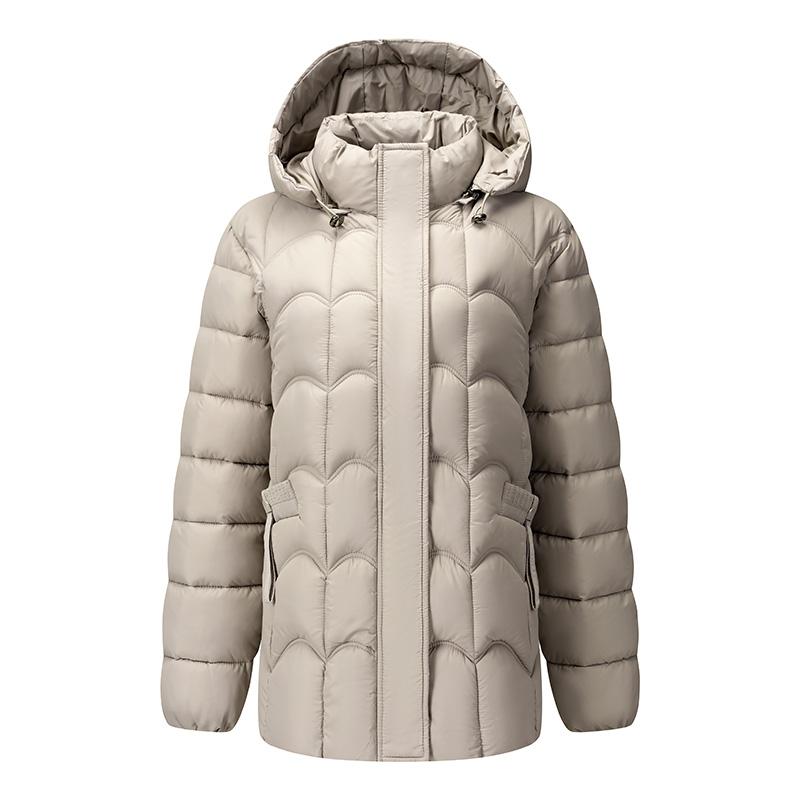 Women Hooded Quilted Padded Winter Coat