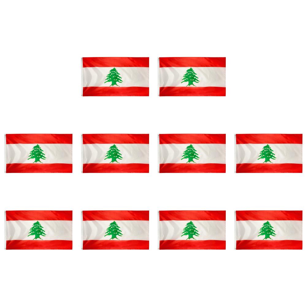 Large Lebanon Lebanese Flag 90x150cm Lebanese Flag 3x5FT Lebanese World Countries Flags Polyester Republic of Lebanon Flag