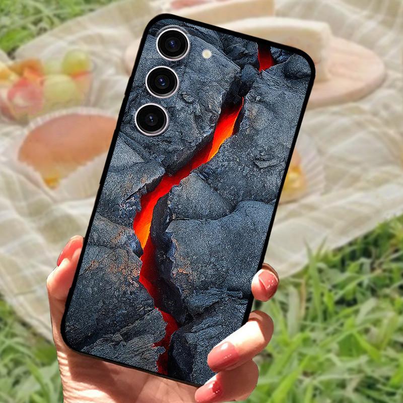 For Samsung S23 S 23 Ultra Case Cover Marble Painted Cases for Samsung Galaxy S23 Plus + Silicone Bumper GalaxyS23 Phone Bags