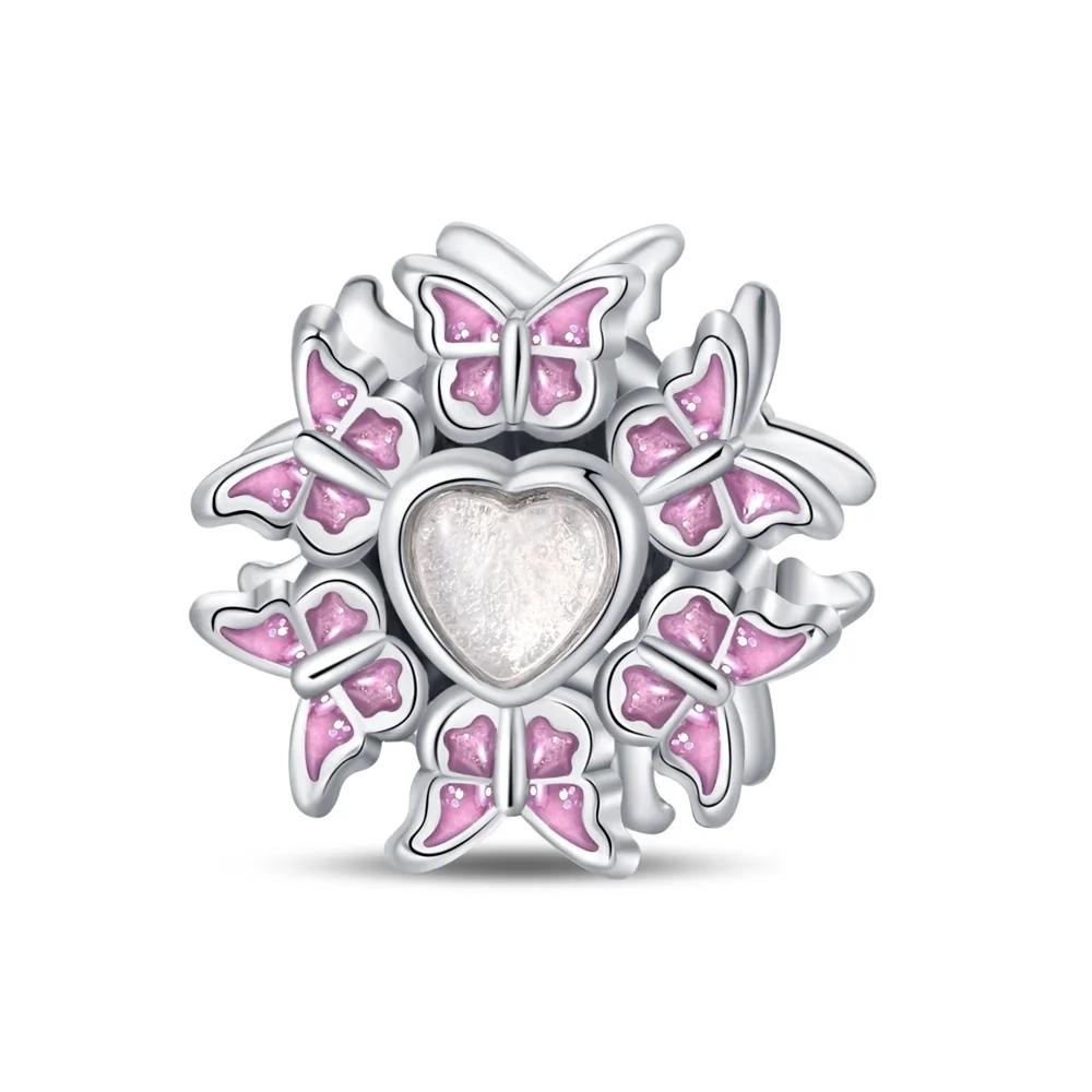 Spring Romantic Design Flower Product Series Copper RoseFour Leaf Clover Leaves Charm For Handmade Diy Fashion Bracelet Women Jewelry Gift