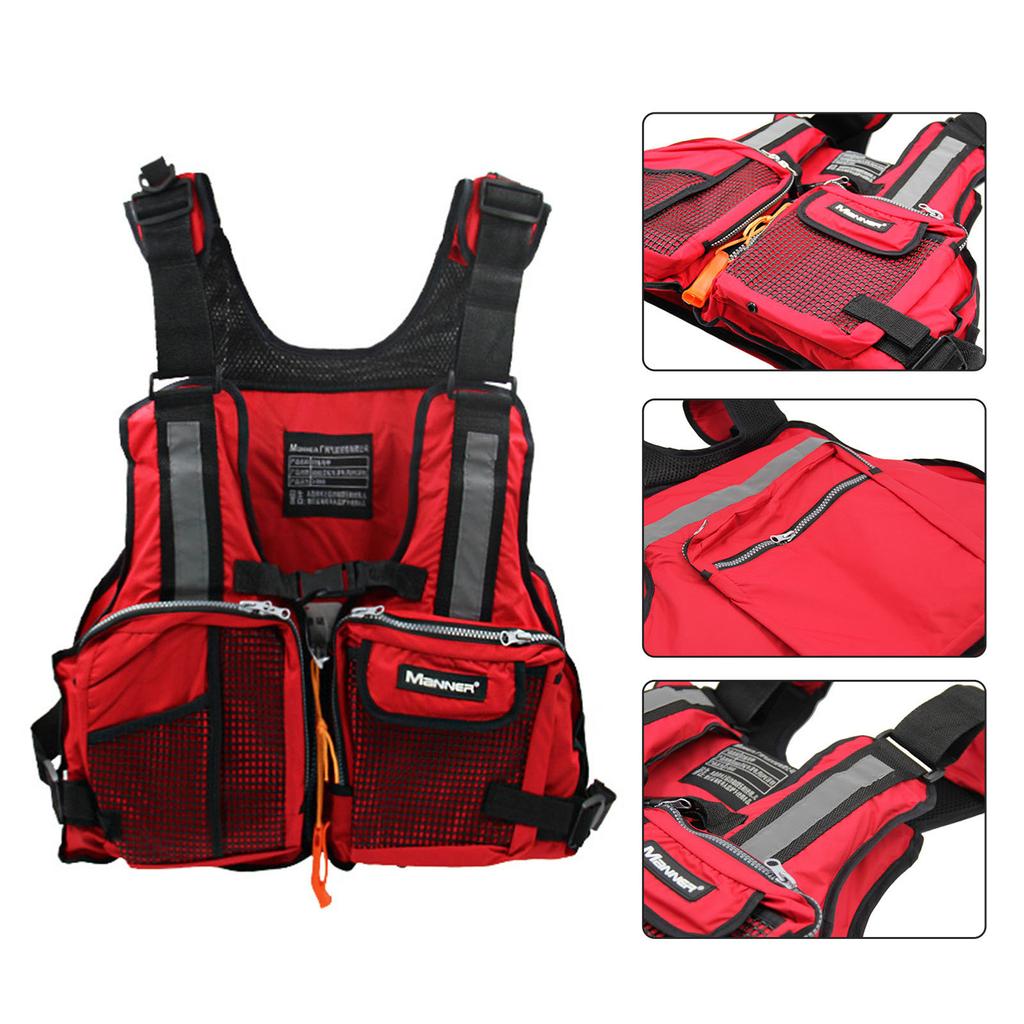 Buy Life Jacket for Adult Buoyancy Swimming Vest Reflective Multi