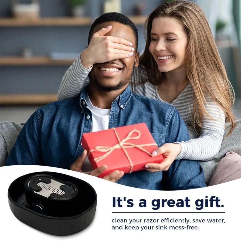 Manual Razor Rinser Cleaner No Electricity Required Shaver Storage Rack For Most Hand Shavers