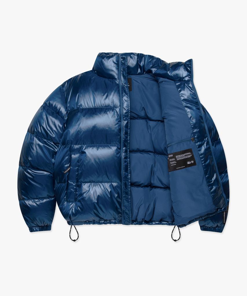 Lmc Og Glossy Puffer Duck Down Parka Blue
