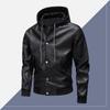 Winter New Leather Men's Loose and Handsome Motorcycle Suit Casual Collar Leather Jacket Joker Coat Men's Style