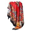 Silk Scarf Square Scarf Classy Women's Shawl Retroprinting Satin Headscarf 90cm Scarf