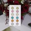 6 Pairs Stainless Steel Shiny Austrian Crystal Round Stud Earrings Set