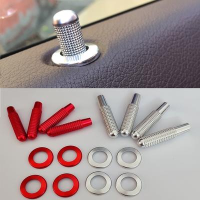 Angelguoguo Car Modified for Mercedes Benz ML GL Class Door Bolt Lock  Pin Cover Auto Door