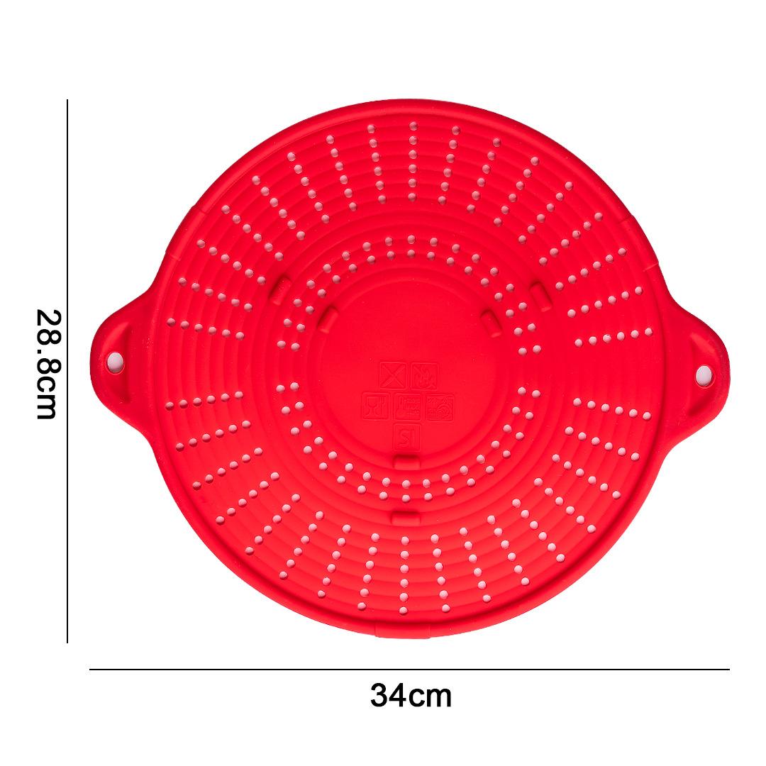 

1pc Steamed drawer, food grade silicone fresh-keeping cover, pot, bowl, plate cover microwave oven reusable splash proof cover красный