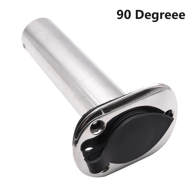 1X 15 / 30 / 90 Degree Stainless Steel Flush Mount Fishing Rod Holder Boat Rod Holders For Marine Boat Yacht Accessories