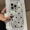 Feather Yarn Black Love iPhone11 Mobile Phone Case 11 Apple 11promax Niche 11 Large Holes 11 Anti-drop 11 Women