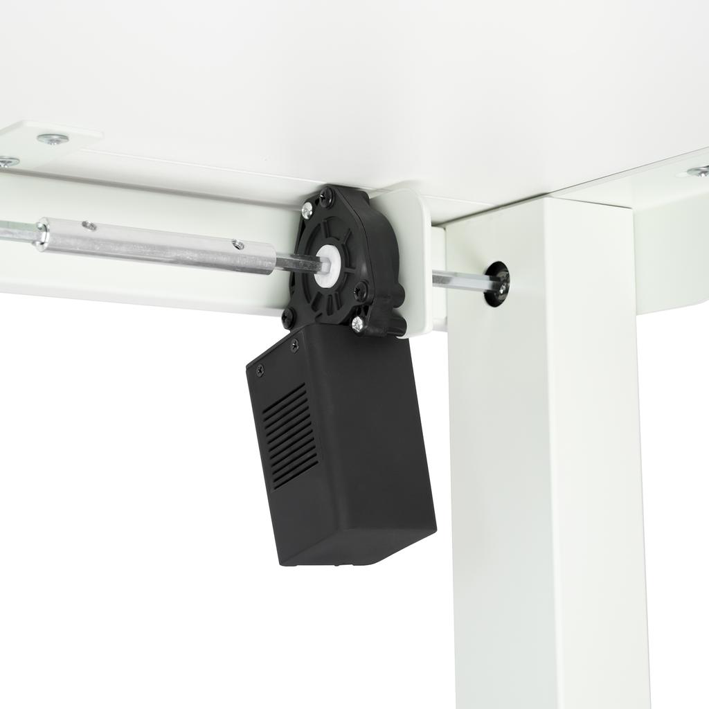 Elektrischer Computertisch, automatisch, verstellbar, weiß, 120x60 hoch