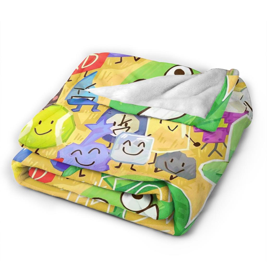 The Power of Two BFDI Animated Blanket Cover Fleece Throw Blankets Air Conditioning Personalised Ultra-Soft Warm Bedspreads