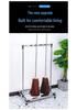 Stainless Steel Movable Mop and Broom Storage Rack for Commercial Hotel Linen Cart.