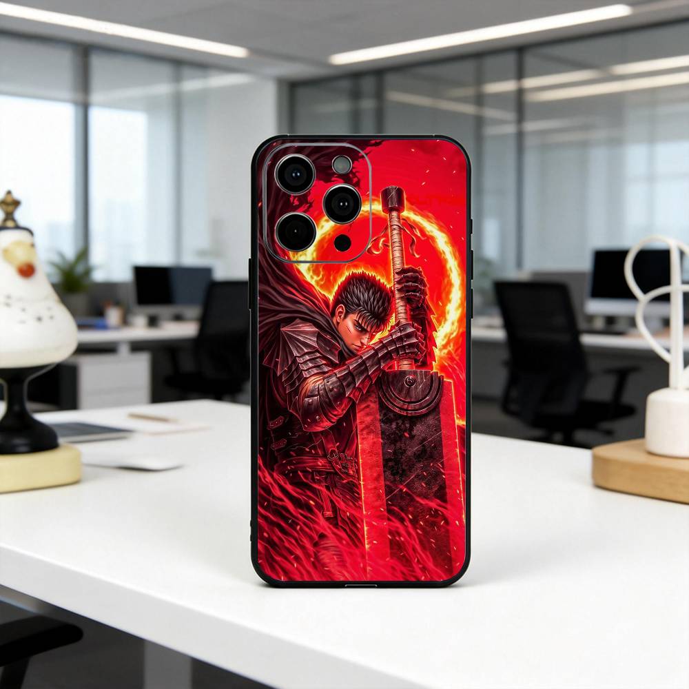 Classic B-Berserk BG G-Guts Phone Case Silicone Soft For IPhone 17 16 15 14 13 12 11 X XR Plus Pro Max Plus