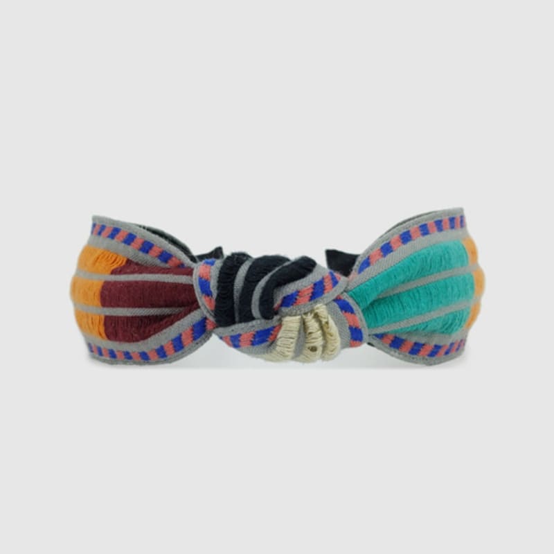 LALA Ethnic Striped Hairband - Gray