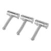 3PCS Ziny Alloy Guitar String Saddles Silver Bridge Saddle Set Metal Bridge Saddles  Electric Guitar