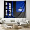Custom Name Inter Milan Print Tapestry, Backdrop, Easy Setup, Ideal for Bedroom, Office & Living Room, with Aesthetic Wall Hanging Decor.