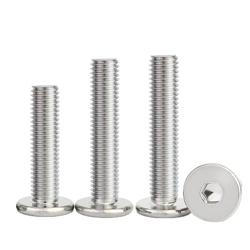 304 Stainless Steel Ultra-Thin Flat Head Hex Socket Bolt, M2-M12