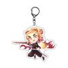 Anime Demon Slayer Kimetsu No Yaiba Llavero Anillo Dibujos Animados Kamado Tanjirou Kamado-Nezuko Tomioka Giyuu Figura de Acción Modelo Regalo