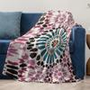 Geometric Mosaic Pattern Flannel printed blanket suitable for all seasons suitable for living room office sofa and travel